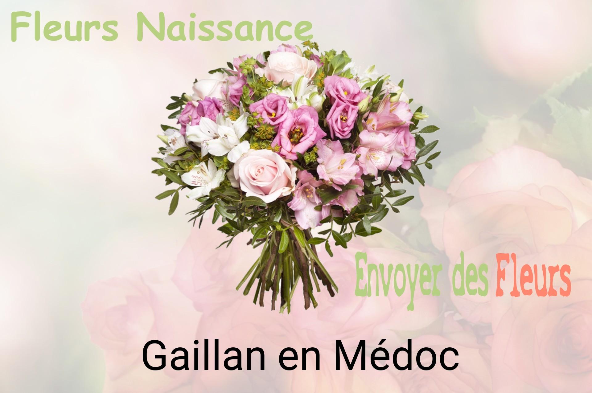Bouquet de fleurs de naissance livré à Gaillan-en-Médoc