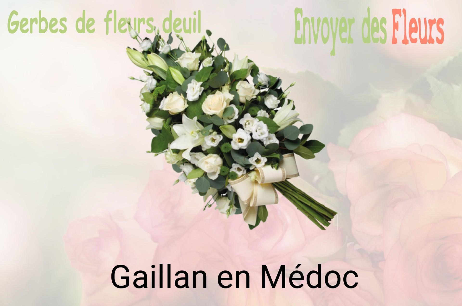 Gerbe de fleurs de deuil livrée à Gaillan-en-Médoc